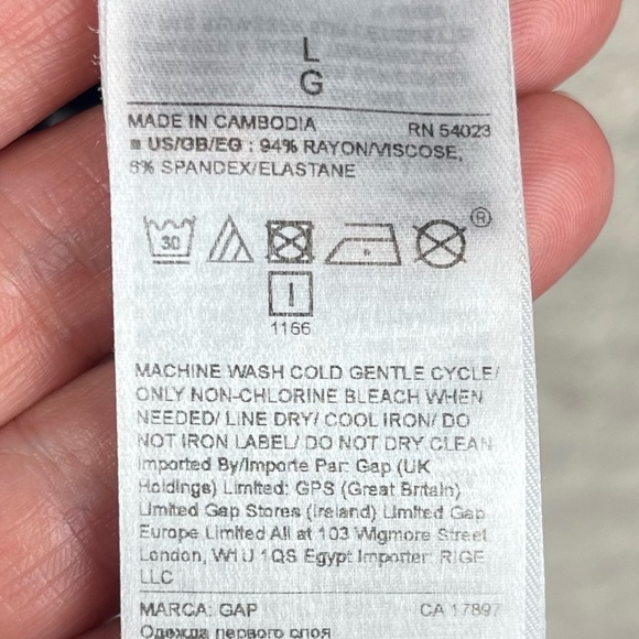 GAP Luxe Navy Striped Nautical Crew Neck Long Sleeve Size Large Preppy Prep - Picture 8 of 13